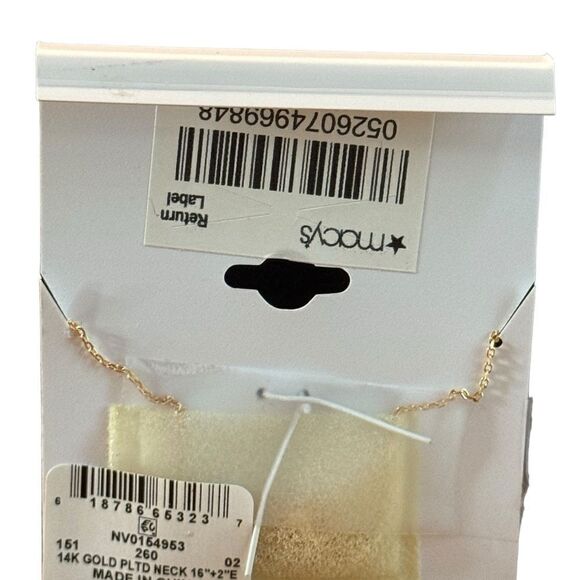 Giani Bernini « E » Initial Padlock 18" Pendant Necklace in 18k Gold plated SS - Picture 3 of 3